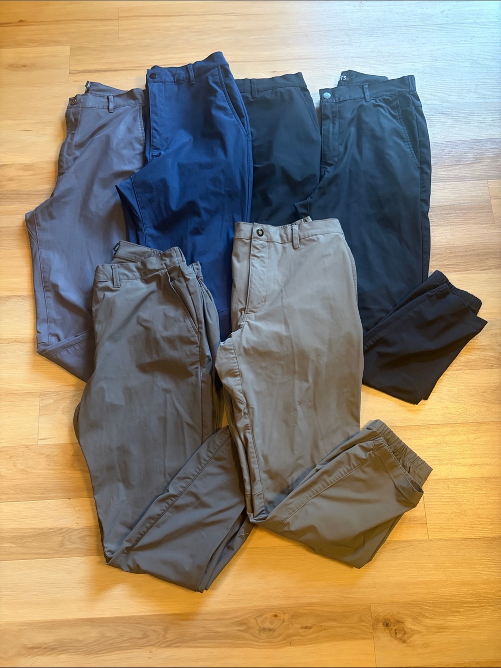 Men's Cuts Clothing Pants - Black, Navy, Gray, Brown (6)